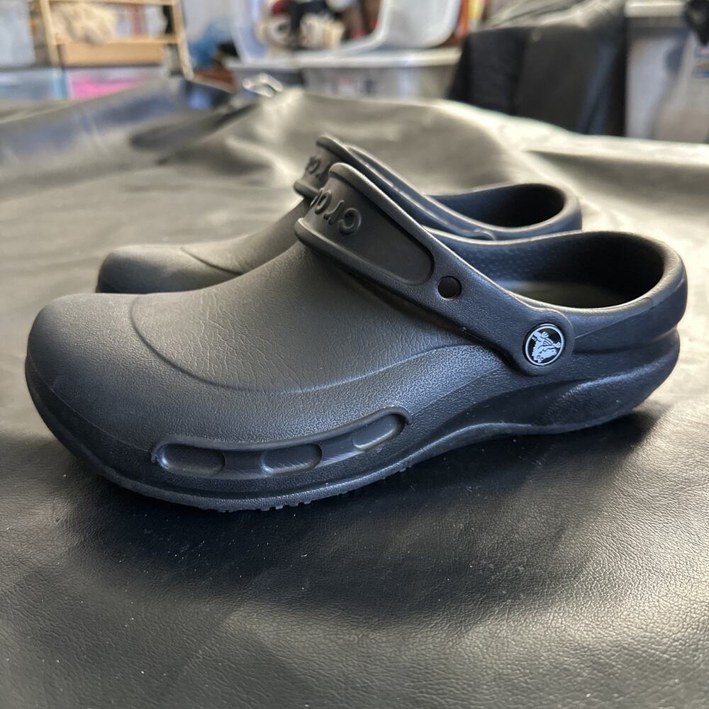 CROCS UNISEX ADULT M7 W9 Specialist II Bistro Clog Black Slip Resistant 935 - Picture 4 of 13